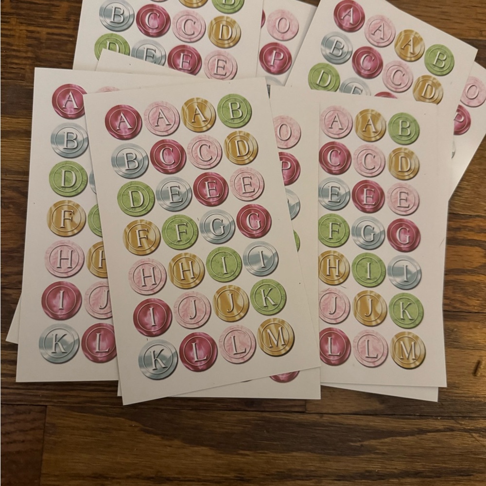 Colorful Alphabet Sticker Set for Home Decor